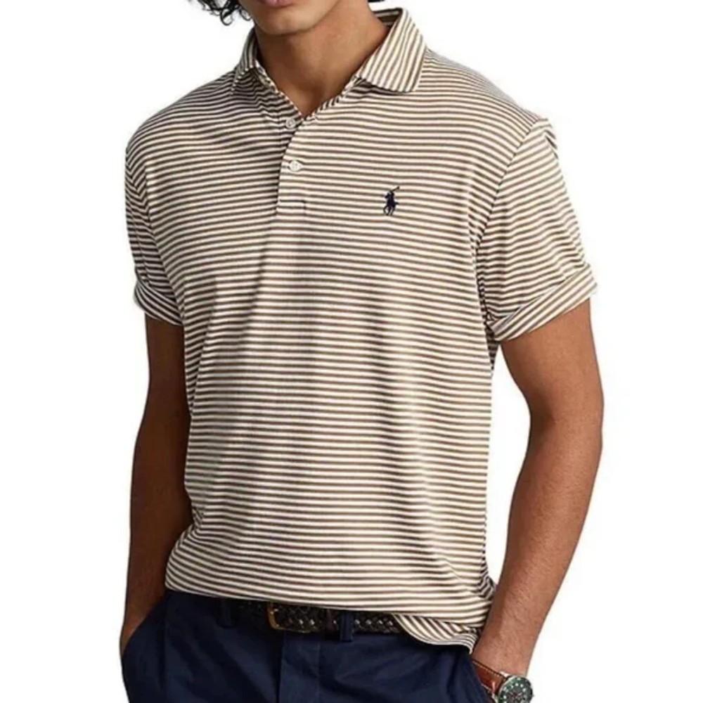 Polo Ralph Lauren Men's Soft Cotton Stripe Short-Sleeve Polo Shirt